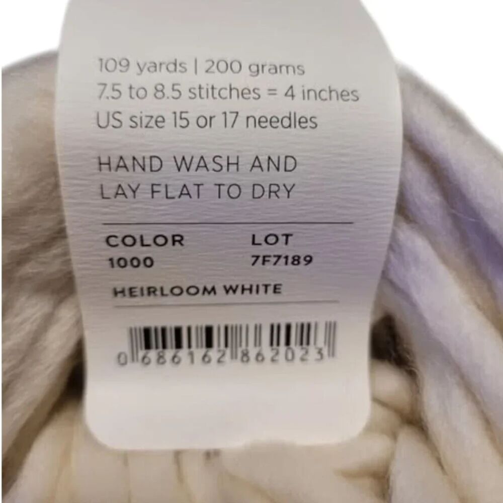 Bundle of 5 Purl Soho Heirloom White Woolly Wool - Picture 4 of 5